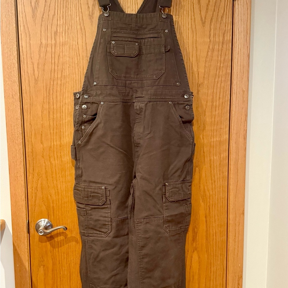 Duluth Trading Company Men’s Overalls Firehose Work Bibs Excellent